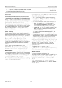 TSA5060ATS/C1 Datasheet Page 20