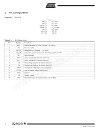 U2860B-MFPY Datasheet Page 2