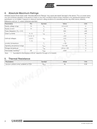 U4468B-MG19 Datasheet Page 4