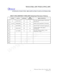 W83115WG-BW Datasheet Pagina 2