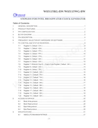 W83115WG-BW Datasheet Page 3