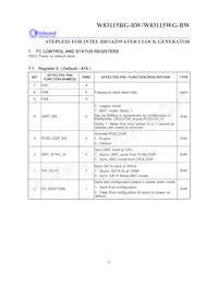 W83115WG-BW Datasheet Page 12