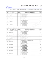 W83115WG-BW Datasheet Page 14