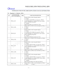 W83115WG-BW Datasheet Page 16