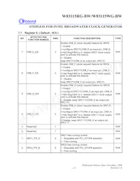 W83115WG-BW Datasheet Page 17