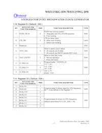 W83115WG-BW Datasheet Page 19