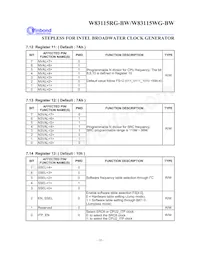 W83115WG-BW Datasheet Page 20