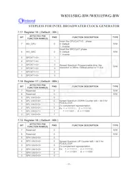 W83115WG-BW Datasheet Page 22