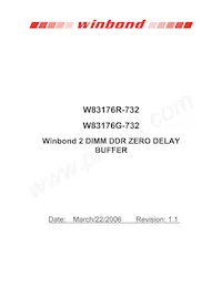 W83176G-732 Datasheet Cover