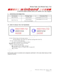 W83176G-732 Datasheet Pagina 10