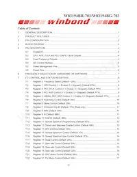 W83194BG-703數據表 頁面 3