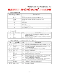 W83194BG-703 Datasheet Page 8