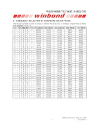 W83194BG-703 Datasheet Page 11