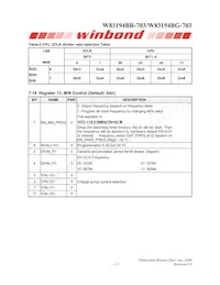 W83194BG-703 Datasheet Page 17