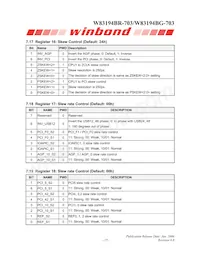 W83194BG-703 Datasheet Page 19