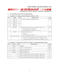 W83195BG-118數據表 頁面 12