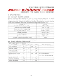 W83195BG-118 Datasheet Pagina 22