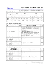 W83195WG-301 Datasheet Page 16