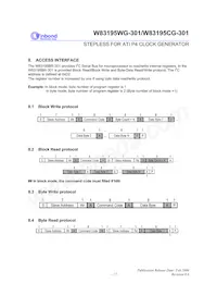 W83195WG-301 Datasheet Page 21