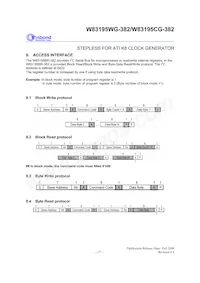 W83195WG-382 Datasheet Pagina 21