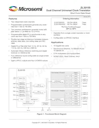 ZL30155GGG20037 데이터 시트 표지