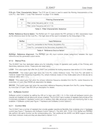 ZL30407QCG1 Datasheet Page 23