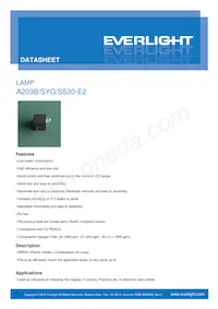 A203B/SYG/S530-E2 Datenblatt Cover