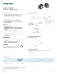 AA3528AVU/ACGSK 데이터 시트 표지