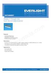 ELB-1001SYGWA/S530-E2 데이터 시트 표지