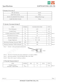 GSPW1651NSE-30X-TR Datasheet Page 3