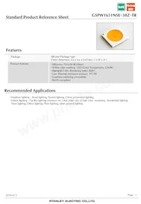 GSPW1651NSE-30Z-TR Datasheet Cover