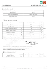 GSPW1651NSE-40Y-TR Datasheet Page 3