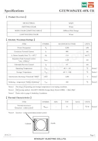 GTEW1656JTE-40X-TR數據表 頁面 3