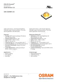 GW CSSRM1.CC-LUMQ-5R8T-1-700-R18 Datenblatt Cover