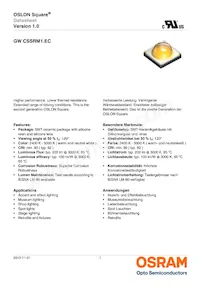 GW CSSRM1.EC-MPMR-5YC8-1 Datasheet Copertura