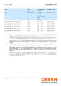 GW CSSRM2.PM-N1N3-XX53-1 데이터 시트 페이지 3