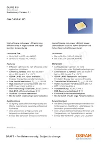 GW DASPA1.UC-HTHU-7D8D-LN-100-R18-LM Datasheet Cover