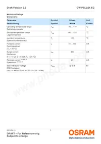 GW PSLLS1.EC-HPHR-5L7N-1 Datasheet Page 3