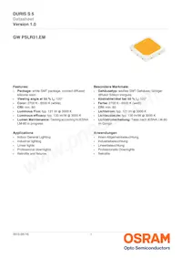 GW PSLR31.EM-LQLS-A434-1 Datasheet Cover