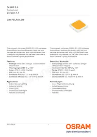 GW PSLR31.EM-LQLS-XX54-1 Datasheet Cover