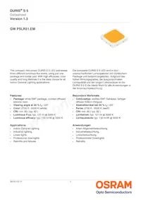 GW PSLR31.EM-LQLS-XX55-1 Datasheet Cover