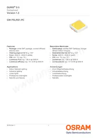 GW PSLRS1.PC-LRLT-5H7I-1-150-R18-SS1 Datasheet Cover