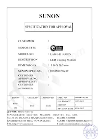 LA001-011A99DN Datasheet Cover