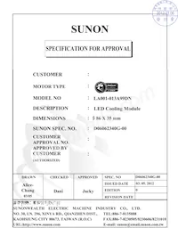 LA001-013A99DN Datasheet Copertura