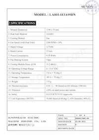 LA001-013A99DN Datasheet Page 4