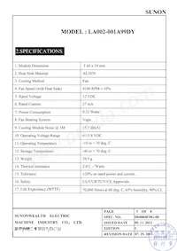 LA002-001A99DY Datasheet Page 4