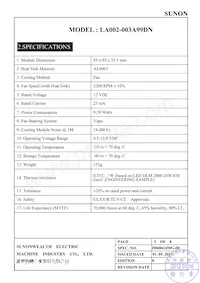 LA002-003A99DN Datasheet Pagina 4