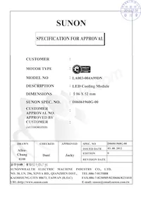 LA003-004A99DN Datasheet Cover