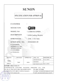 LA004-011A99DN Datasheet Copertura