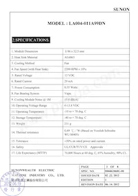 LA004-011A99DN Datasheet Page 4